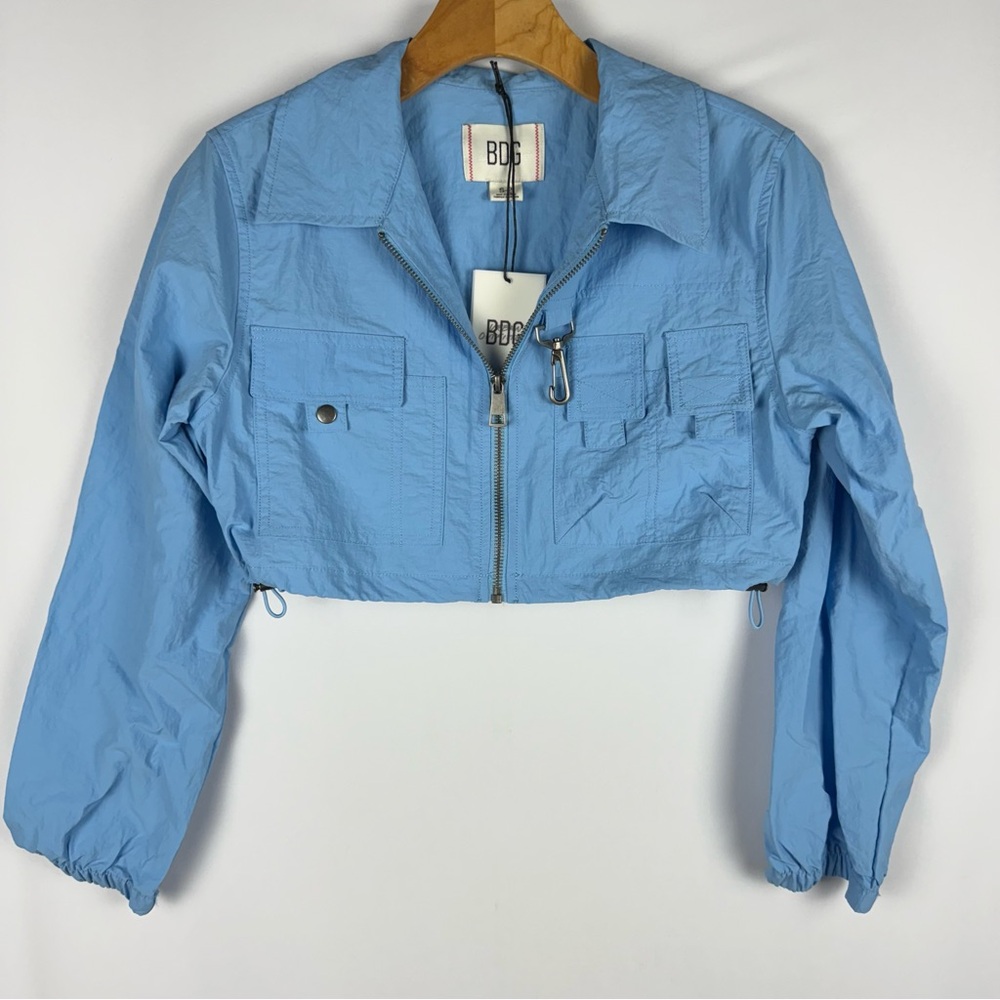 BDG Ellie Shrunken Cropped Utility Jacket